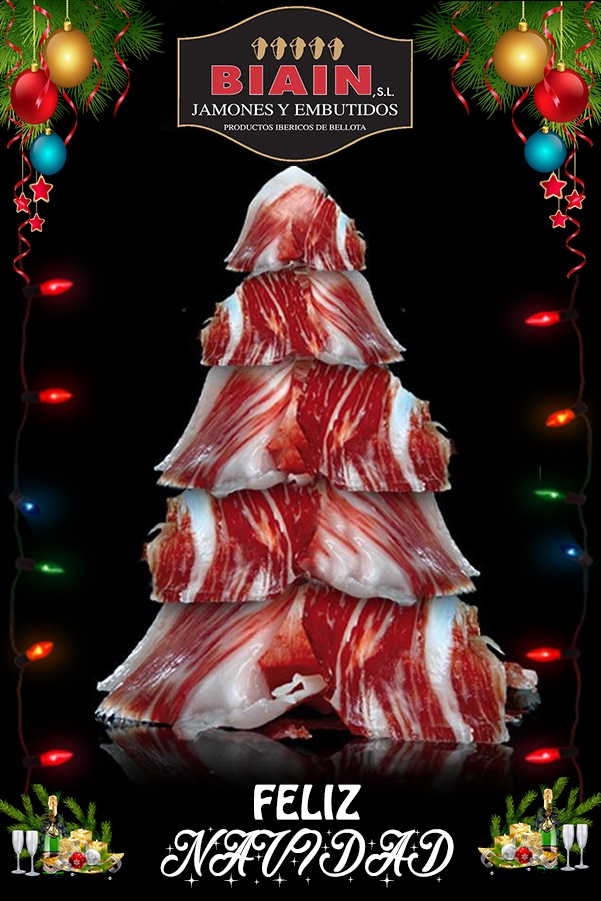 ¡Desde BIAIN Jamones y Embutidos os deseamos una feliz navidad!